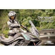 Spyder Helmet Dual Sport Motard with Dual Visor Hex 2.0 GD Series 2