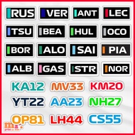 F1 GRID NAMES INSPIRED STICKERS WATERPROOF STICKERS