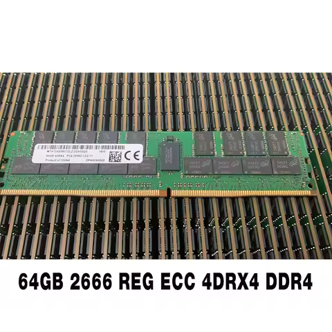 1PCS Memory 64G LRDIMM RAM High Quality Fast Ship 64GB 2666 REG ECC 4DRX4 DDR4