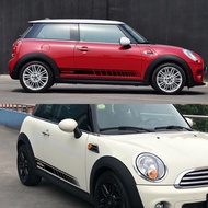 For MINI John Cooper Works R56 R58 R59 F57 F56 Hatchback 2pcs Car Door Side Skirt JCW Decal Stickers