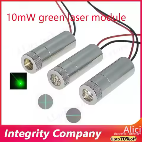 520nm 10mW green laser module Green dot/word/crosshair horizontal positioning laser head adjustable 