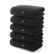 cod5 pieces 35x75cm 100% Cotton Black Face Towel Set No Fading Hand Towels for Men Hotel Corporate G
