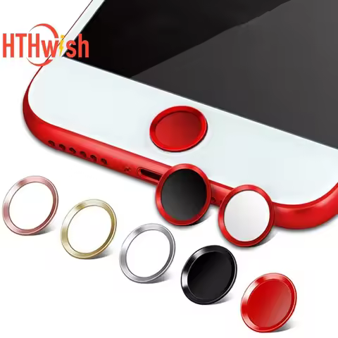 2pcs 0.5mm Ultra Slim Fingerprint Support Touch ID Metal Home Button Sticker For iPhone 7 7PLUS 6 6S