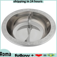 Romanticshop Extra Thick Fondue Pot Divided Hot For Home