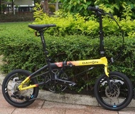 DAHON  K3Plus 外摺版（黃色），大行 16寸迷你超級變速碟煞 摺疊自行車成人男女單車，100%原廠正貨 (已配置單車腳架)