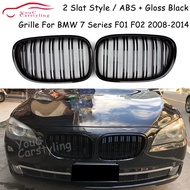 F01 ABS Carbon Fiber Grill Front Bumper Black M Color Grills Mesh for BMW 7 Series F01 F02 F03 F04 S