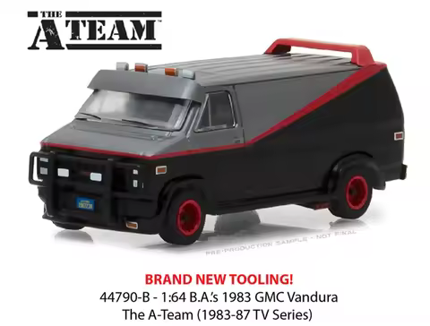Greenligh1/64 1983 GMC VANDURA A-Team Movies Collection Metal Diecast Model Car Toys Gifts