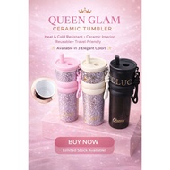 1PCS GLAMOUR QUEEN SUS304 STEINLESS TUMBLER /SUS 316 CERAMIC TUMBLER