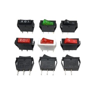 KCD3-102N 2 Pins 3 Pins 2 Gears Power Rocker Switch with Light Rocker Rocker Button Button KCD8-211N