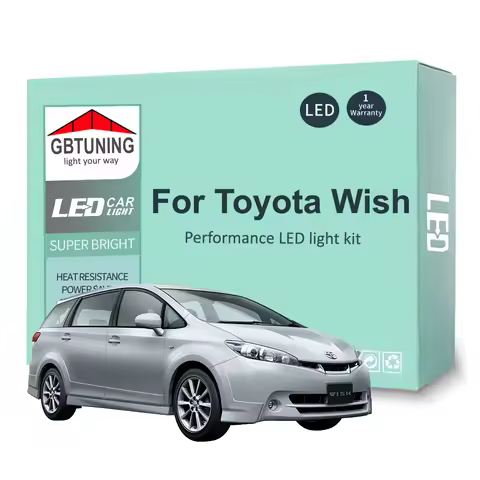 LED Interior Light Bulb Kit For Toyota Wish MPV 2003-2012 2013 2014 2015 2016 2017 Car Map Dome Read