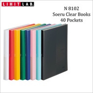 【LIHIT LAB.】Soeru Clear Book A4 Size 40 Pockets (N 8102)