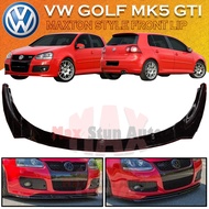 VOLKSWAGEN GOLF MK5 GTI MAXTON DESIGN FRONT LIP BUMPER SKIRT LIP GOLF MK5 GTI FRONT DIFFUSER LIP DEP