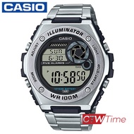 CASIO Analog-Digital นาฬิกาข้อมือ สายสแตนเลส รุ่น MWD-100HD