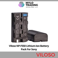 Viloso NP-F550 Lithium-Ion Battery Pack For Sony NEX-EA50 NEX-FS100 NEX-FS700 Mavica FD-97 HXR-MC200