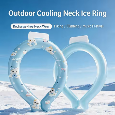 2026 New Summer Neck Cooling Ring - Ice Neck Cooling Strap-Ice Collar-Outdoor Neck Cooling Ice Ring-