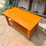 MK42 โต๊ะรับแขก โต๊ะวางของ 100*50*สูง50 ซม. โต๊ะกลาง โต๊ะกลางโซฟา สีย้อมอิฐ 🔥พร้อมส่ง🔥