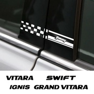 Auto B Pillar Stickers For Suzuki Jimny Swift Vitara Ignis Grand Vitara Alto Baleno Sx4 Samurai Car 