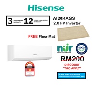 (SEDA)Hisense Air Cond AI20KAGS 2HP Inverter Air Conditioner 2HP R32  /  2.0HP Air Cond (CBGS) AI19C
