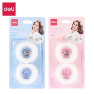 [DELI X AGNEZ MO] Deli Invisible Tape / Transparent Tape / Insulation 18 meters Can Be Written Pen C