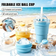 Ice Hockey Mold Ice Cubes Whiskey Ice Hockey Mold Upgraded Foldable Homemade Round Ice Hockey Maker 
