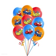 12PCS Hotwheels Latex Balloon 12 inch Balloons Racing Car Theme Birthday Party Decoration Party Supp