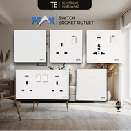 [SIRIM] BIG SWITCH SOCKET | 13A, 15A, 20A, UNIVERSAL, 1 2 3 4 GANG SUIS,  LIGHT SWITCH | MODERN | PE