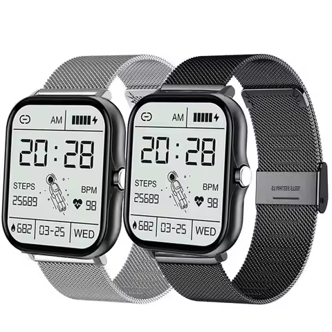 For LIGE 22mm Mesh Watch Band for LIGE 2023 Bracelet Wrist Strap Loop for LIGE 2023 Watchband Access