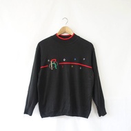 │Slowly│ 字母R-古著毛衣│vintage.復古.文藝.日本製