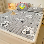 Thick, high-quality milk velvet bed carpet - warm brand bed carpet - Timibedding