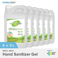 Hand Sanitizer Gel 30 Liter Purelizer Refill Handsanitizer 5L X6 Pcs