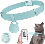 Cat Collar with Name Tag Breakaway: Reflective Kitten Collars with QR Code Name Tag Ultra Soft & Ela