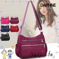 DAPHNE Women Shoulder Bag, Multi Pocket Soild Color Messenger Bags, Large Capacity  Waterproof Cross Body Bags