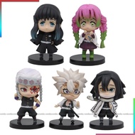 5pcs Demon Slayer Action Figures Set Tanjirou Zenitsu Shinobu Anime Model Toys Kids Adult Hobbies Co