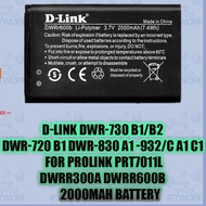 DWRr300a D-LINK DWR-730 720 932 932c BM301 DWRr600b PROLiNK PRT7011L 830 Modem 2000mAh dwr DLINK 4G 