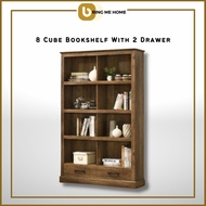 RINO 8 Cube Book Rack Bookshelf Book Shelf Rack Buku Display Cabinet Display Rack Almari Buku Kabinet Buku Rak Buku