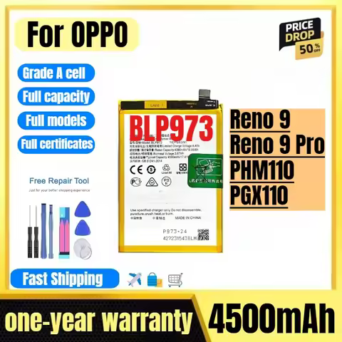 BLP973 for OPPO Reno 9/Reno 9 Pro/PHM110/PGX110 Phone Battery High Quality High Capacity Replacement