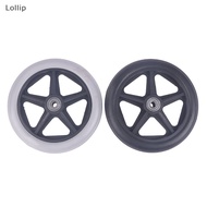Lollip 6 Inch Wheels Smooth Flexible Heavy Duty Wheelchair Front Castor Solid Tire Wheel Wheelchair Replacement Parts SG