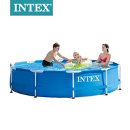 kolam renang bingkai bulat intex28200, kolam renang keluarga kanak-kanak, kolam renang luar dengan b