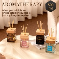 500ml large-capacity flameless rattan hotel fragrance, home aromatherapy air purifier, long-lasting 