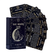 Tarot meaning cards 78pcs Beginners Card Game Interactive Inspirational Paper Card Game Set Illustra
