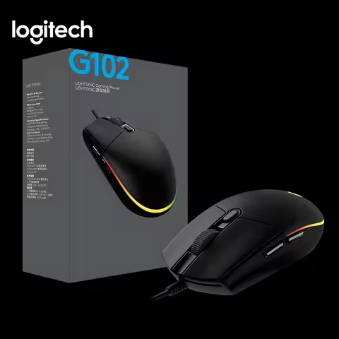 Logitech G102 Gaming Mouse 2nd Generation Vibrant RGB Gaming Mouse for Battle Royale USB Wired Mouse