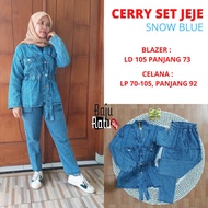 AMANDA SET CERRY BLAZER BAGGY PANTS SET JEJE ONE SET JEANS GBM