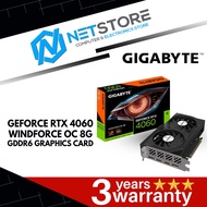 GIGABYTE GeForce RTXTM 4060 WINDFORCE OC 8G GRAPHIC CARD - GV-N4060WF2OC-8GD
