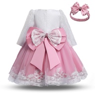✆✺✾Infant Girls Birthday Dress For Toddlers Christmas Baby Girl Baptism Dresses 1 2 Years Old Birthd