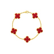 Vòng tay nữ LAMY Dual Lucky Four Leaf Flower Bracelet Rose Gold 2118