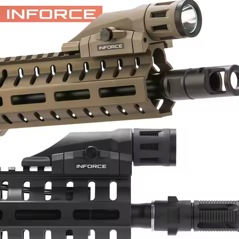 Tactical INFORCE WML Scout Light Rifle Flashlight Picatinny Rail for AKTorch AR15 HK416 AirsoftHunti