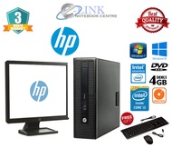 (HP i3 4th Generation Full Set Refurbished ) HP 600 G1 SFF /4GB-8GB RAM/250GB HDD/120GB-240GB SSD/WI