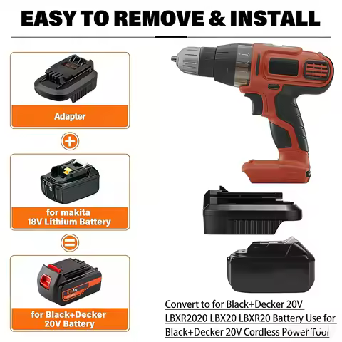 MT18BD Battery Adapter for Black&Decker 20V Tool Converter for Makita 18V Li-ion Battery Convert to 