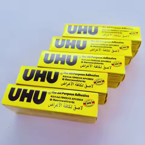 UHU Strong Glue Transparent Soft Adhesive Model Glass Metal Woodworking Glue Multi-Functional Shoe G