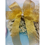 Gift Ribbon, Hampers Ribbon, Glitter Ribbon, Gold Ribbon, silver Ribbon, Ready-Made Ribbon, Besek Ri